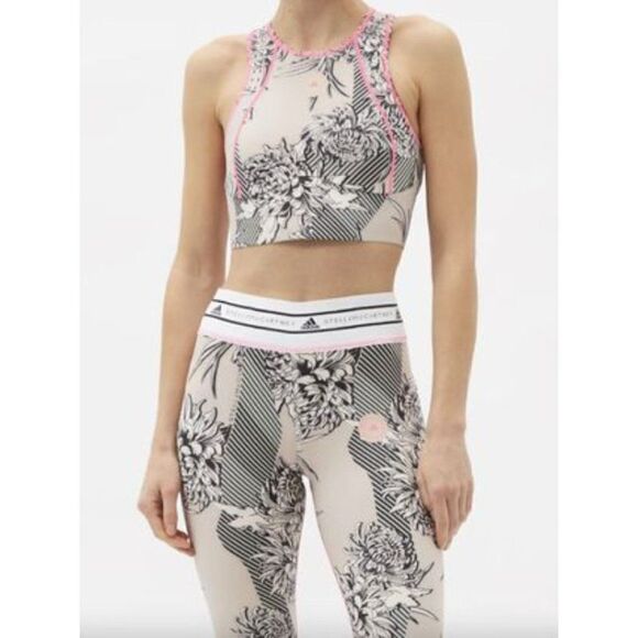 ADIDAS BY STELLA MCCARTNEY TRUEPURPOSE ALLOVER PRINT CROP TOP - SIZE XS - Picture 8 of 12